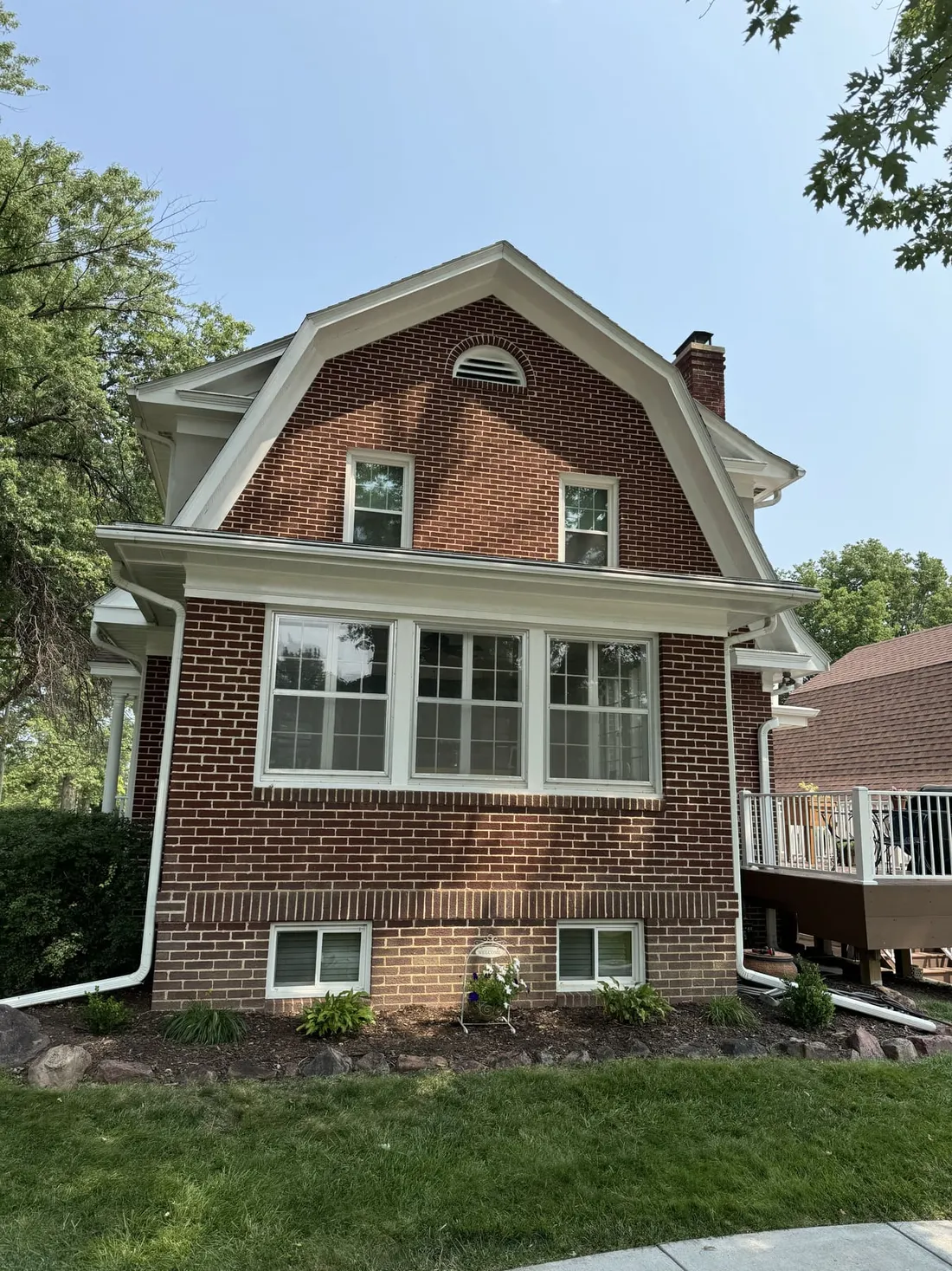 Brick Two-Story — Exterior Trim & Eaves — after